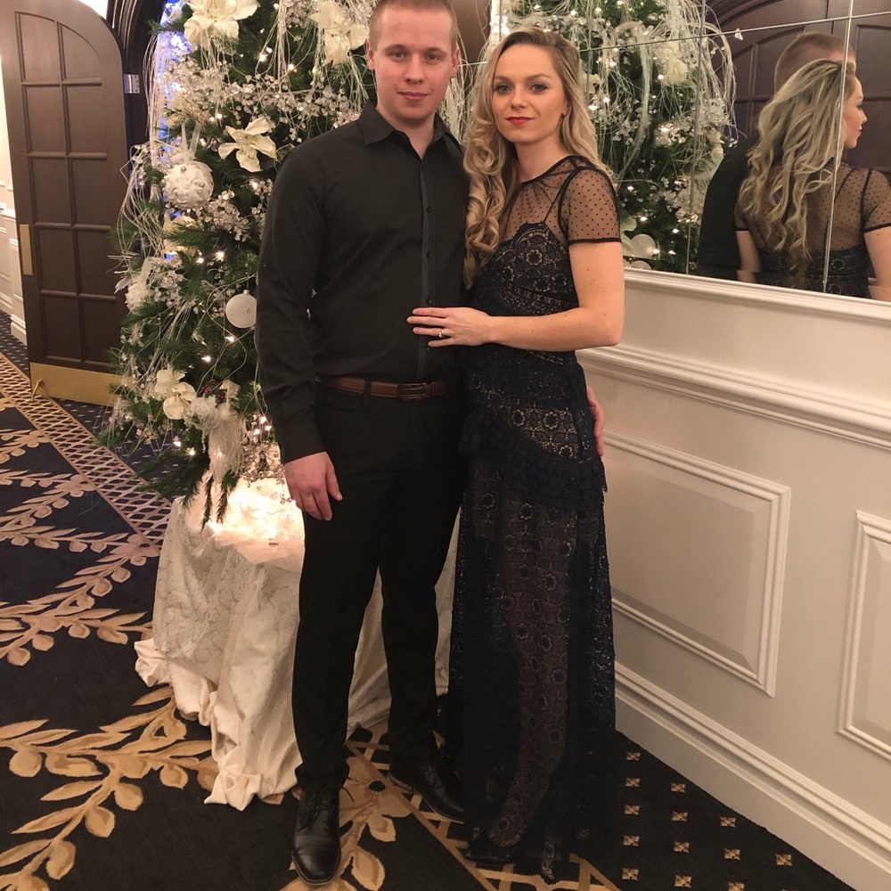 Self portrait lace maxi dress